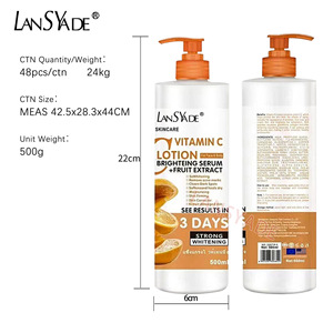 Lotion corporelle éclaircissante AHA VC la plus vendue pour une peau hydratée, raffermie et soignée - 500ml - Product Image 5