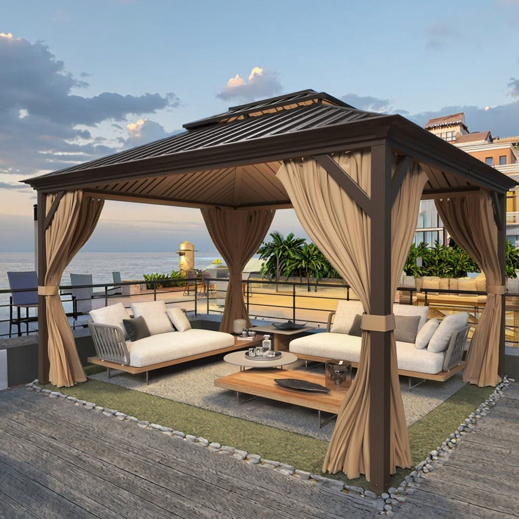 Gazebo 16 x 20 Waterproof Aluminum Pergola Canopy
