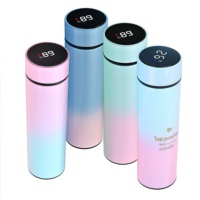 Bas prix 500ml écologique Portable intelligent en acier inoxydable bouteille d'eau tasses isolées sous vide intérieur extérieur utilisation de bureau