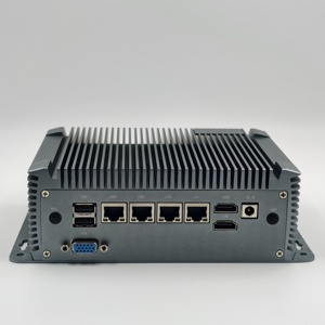 Không Quạt Công Nghiệp Mini PC j6412 Quad Core Intel Celeron 7usb 4LAN Barebone máy tính RJ45 Com M.2 NVMe Nic máy tính công nghiệp - Product Image 3