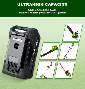 סוללת כלי עבודה חלופית למכסחת דשא 40V 3AH, סוללת ליתיום-יון 40V 3.0AH למכסחת דשא אלחוטית - Product Image 4