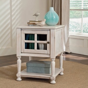 <strong>White</strong> Modern Wooden Side <strong>End</strong> <strong>Table</strong> - Product Image 3