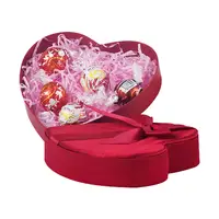 Red Heart Shaped Wedding Chocolate Gift Packaging Box with Paper Filler
