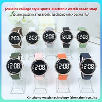 Jam Tangan Digital LED Minimalis Kasual Gaya Korea Terbaru Laris Manis 2026 untuk Pelajar Unisex Wanita Pria