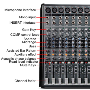 Mezclador de Audio USB Profesional OEM EG1222SD, Consola de Mezcla Digital para DJ de 12 Canales - Product Image 2