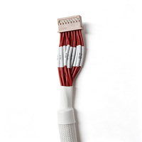 Cable de Pantalla JST XH de 2,5 mm y 8 Pines con Núcleo de Ferrita, Funda Trenzada de 450 mm, Arnés de Cables Personalizado UL1569 para Pantalla LCD LED