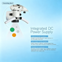 Microscope chirurgical dentaire ALLTION AM2000 à 5 grossissements avec caméra pour traitement endodontique
