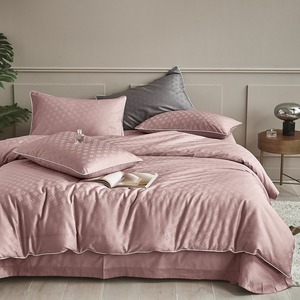 Ensemble de couette personnalisé en gros, 100 % coton, 300 fils, style européen et américain, couleur unie, résistant à l'eau - Product Image 6