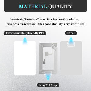 Autocollants <span class=keywords><strong>NFC</strong></span> transparents réinscriptibles 40*25mm NTAG213 13.56MHz, pack d'autocollants <span class=keywords><strong>NFC</strong></span> vierges pour tous les appareils compatibles <span class=keywords><strong>NFC</strong></span> - Product Image 3