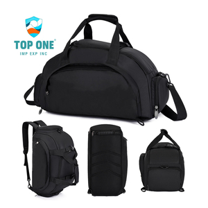 TopOne unisexe bleu pour rose Nylon sacs de sport hommes femmes impression personnalisée Logo sport exercice Duffle chaussure compartiment Fitness entraînement - Product Image 2