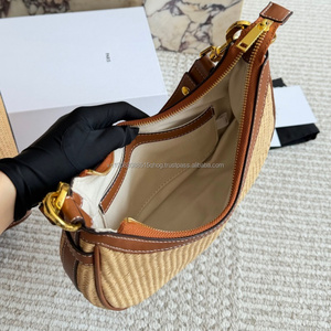 Sacs fourre-tout de luxe de marque pour femmes, style été, plage, sacs à bandoulière en paille, sacs hobo pour dames, fabricant de sacs personnalisés avec logo CE - Product Image 2