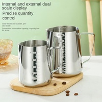 Pabrik Grosir Langsung Menjual Jug Pembuat Busa Latte Art Cup Printer Kopi Pitcher Susu Stainless Steel