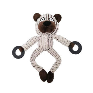 Sound and Bite-Resistant Straight Striped <b>Plush</b> Chew <b>Toys</b> for Dogs Straight Striped <b>Plush</b> Pet <b>Toys</b> - Product Image 6