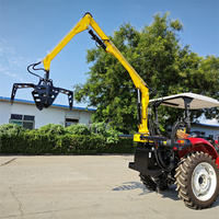 Trekker Palmbes Fruit Kraan Grabber Grijper Machine Ffb Kraan