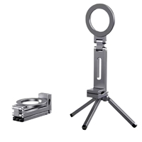 Support de tablette et de téléphone rotatif à 360 degrés pour le voyage, à insérer dans le lit, le train, le rail, en ABS, pliable, avec clip manuel