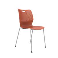 Chaise de conférence empilable moderne en PP coloré, chaise de bureau ergonomique, chaise de bureau administrative