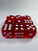 Ensemble de dés en acrylique transparent opaque de 16 mm, dés à 6 faces aux coins arrondis pour jeux de table, mahjong et soirées jeux