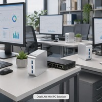 Sharerdp OEM ODM AMD Ryzen 5 7430U DDR4 NVMe PCIe VESA-bevestiging Kleine Form Factor Mini Gaming PC Computer voor Home Server