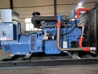 Groupe électrogène diesel ouvert d'occasion 150 kW, triphasé AC synchrone, 187,5 kVA, avec clé de générateur Global Mapper