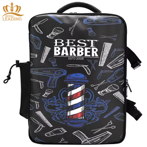 Haute qualité barbier fournitures barbier pôle motif grande capacité Portable coiffure voyage sacs Salon maquillage barbier sac à dos - Product Image 1