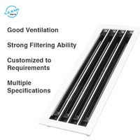 Diffuseur d'air linéaire réglable pour système HVAC, grille d'aération de plafond
