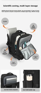 <span class=keywords><strong>Mochila</strong></span> de Viaje Impermeable con Separación para Ropa Húmeda y Seca, <span class=keywords><strong>Mochila</strong></span> para Portátil de Gran Capacidad con Compartimento para Zapatos, para Negocios y Actividades al Aire Libre - Product Image 6
