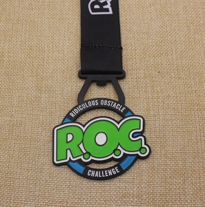 เหรียญกีฬาวิ่งเสมือนจริงพร้อมที่เปิดการแข่งขันแบบกลวงชุบนิกเกิลสีดำตามสั่ง - Product Image 2