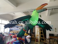 Ballon d'oiseau d'éclairage Ballon animal gonflable de perroquet pour la décoration accrochante