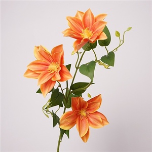 Arrangement <span class=keywords><strong>de</strong></span> <span class=keywords><strong>fleurs</strong></span> artificielles <span class=keywords><strong>de</strong></span> clématites hydratantes style nordique pour une décoration intérieure <span class=keywords><strong>de</strong></span> luxe <span class=keywords><strong>l</strong></span>éger - Product Image 2