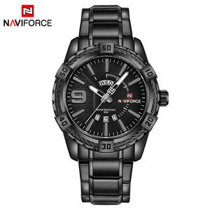 Montre à quartz tendance pour homme NAVIFORCE 9117 de marque supérieure, avec éclairage nocturne, bracelet en acier inoxydable, étanche, montre de sport décontractée 2026 - Product Image 5