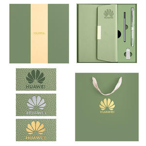 Ensemble cadeau promotionnel personnalisable avec logo, carnet de notes haut de gamme, stylo, recharge, ensemble USB avec boîte cadeau et sac fourre-tout, cadeaux d'affaires - Product Image 6