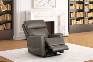 Sillón Individual Ajustable de Cuero con Reclinación Ergonómica y Suave para Sala de Estar - Diseño Moderno - Product Image 4