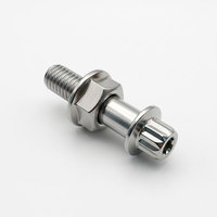 M4 M6 M7 M7X32 Carbon Steel Iron Stainless Steel Heavy Duty Flange Bolt and Hex Flange Nut Set for Mechanical Equipment Assembly