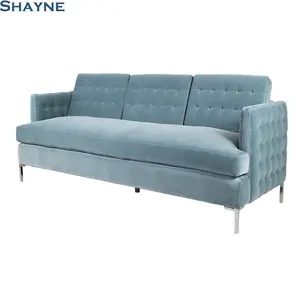 High Point Aussteller ODM OEM für bekannte Marken SHAYNE FURNITURE Passen Sie das moderne, getuftete 3-Sitzer-Sofa garnitur aus Hartholz an