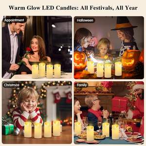 LED Wireless <b>Lamps</b> Candle Night Light Candle <b>Lamp</b> Flameless <b>Lamps</b> Lights Decor Warm <b>Table</b> LED Lights Multiple Sizes - Product Image 4