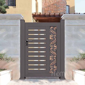 <span class=keywords><strong>Portail</strong></span> de clôture piétonnier <span class=keywords><strong>en</strong></span> aluminium <span class=keywords><strong>pour</strong></span> villa double moderne, avec <span class=keywords><strong>serrure</strong></span> numérique fantaisie, ouverture coulissante automatique, durable et écologique - Product Image 6