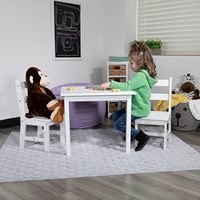 Ensemble de bureau et de chaises en bois massif pour enfants pour garçons et filles, adapté aux chambres d'enfants et aux salons dans les écoles