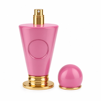Flacon pulvérisateur de parfum, brume corporelle, lotion, huile capillaire en forme de cône en PET sur mesure, emballage OEM avec impression sérigraphique