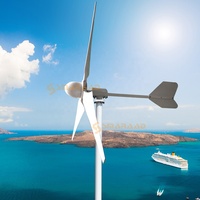 Éolienne horizontale 3KW 48V 96V 220V pour système d'alimentation domestique, générateurs AC, éoliennes