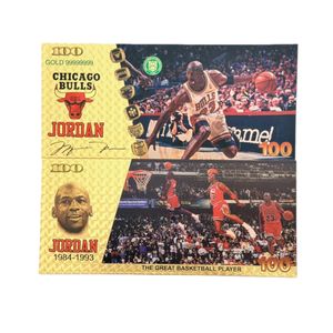 Billete de Dólar Estadounidense de Baloncesto Jordan de 2026, 6 Tipos, Chapado en Oro de 24k para Colección - Product Image 2
