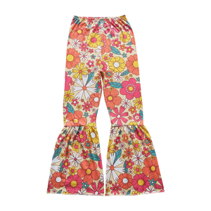 Nessuna tariffa contattaci P0172 RTS abbigliamento <span class=keywords><strong>donna</strong></span> 2025 moda fiore arancione <span class=keywords><strong>pantaloni</strong></span> con fondo a campana abbigliamento <span class=keywords><strong>donna</strong></span> di alta qualità - Product Image 1