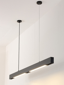 โมเดิร์นอุตสาหกรรมระงับสไตล์อลูมิเนียมโปรไฟล์LEDตรึงหลอดเชิงเส้นจี้เส้นแสงแถบ100W - Product Image 3