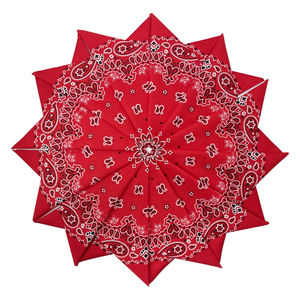 <span class=keywords><strong>Bandana</strong></span> sveglia stampata su ordinazione delle donne sveglie della sciarpa quadrata di progettazione <span class=keywords><strong>rossa</strong></span> del copricapo all'ingrosso - Product Image 3