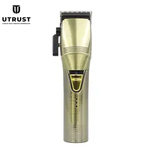 Professional Rechargeable Hair Clippers for Men Cordless Stainless Steel Professional Hair Trimmer
