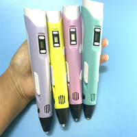 Stylo 3D d'impression, crayons d'impression 3D, écran OLED, imprimante d'art gel, filament PLA ABS, dessin 3D, impression pour enfants/adultes, dessin créatif, peinture