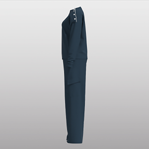 Ensemble deux pièces pour femmes, haut à col long en tissu doux et confortable, élégant pour le quotidien, les déplacements décontractés, approvisionnement direct d'usine - Product Image 6