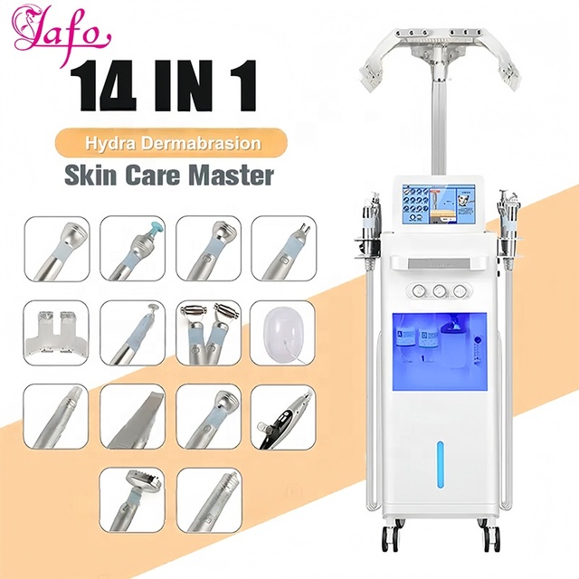 14 in 1 Multifunctional Skin Care Machine Hydro Aqua Peeling Microdermabrasion Oxygen Beauty Hydra Dermabrasion Facial Machine