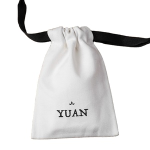 Sac de voyage en toile de coton blanc de haute qualité en gros, sac cadeau personnalisé avec cordon de serrage - Product Image 1