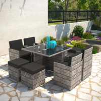 Échantillon gratuit de meubles pour la maison étanche pour le dîner, le patio, le rotin, l'osier, le métal, le bois, le jardin, l'extérieur, la table à manger