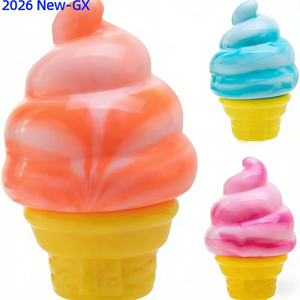 Nouveau produit : Ensemble de jouets de simulation de crème glacé<span class=keywords><strong>e</strong></span> réaliste <span class=keywords><strong>Nea</strong></span> - Jouets de crème glacé<span class=keywords><strong>e</strong></span> en cône et en tube réalistes avec fonction de rebond lent - Product Image 1